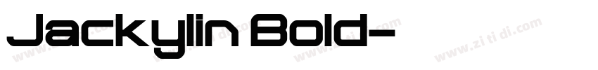Jackylin Bold字体转换